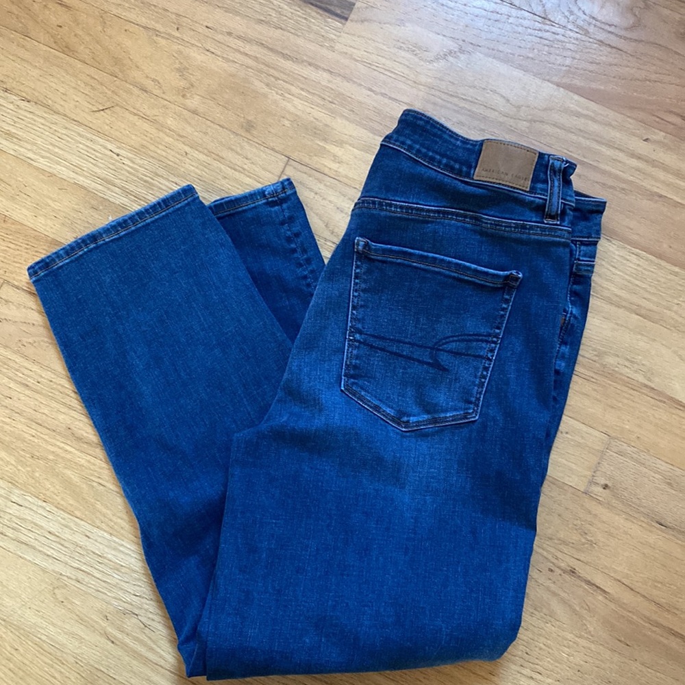 American Eagle High Rise Slim Straight Jeans